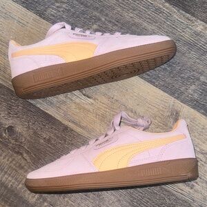 Puma Pastel Pink and Soft Yellow Sneakers